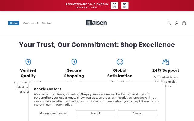 Halsen storefront