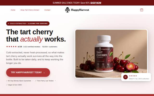 HappyHarvest storefront