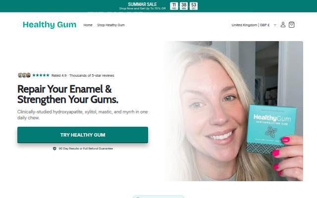 Healthy Gum storefront