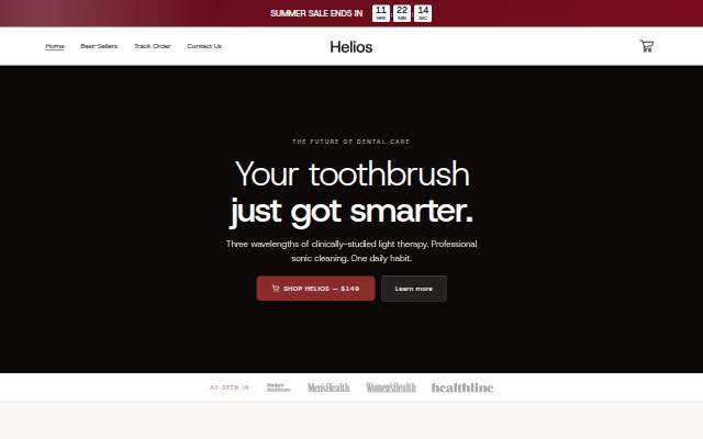 Helios storefront
