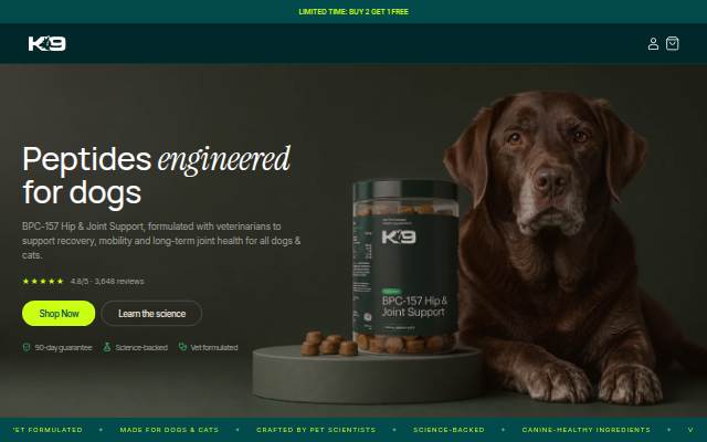 K9 Labs storefront