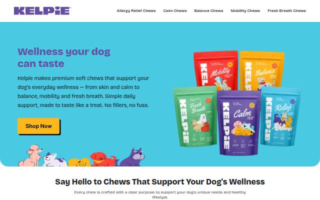 Kelpie storefront