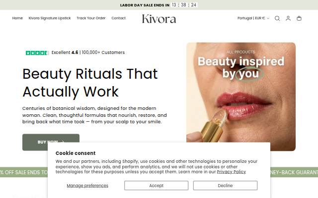kivora storefront