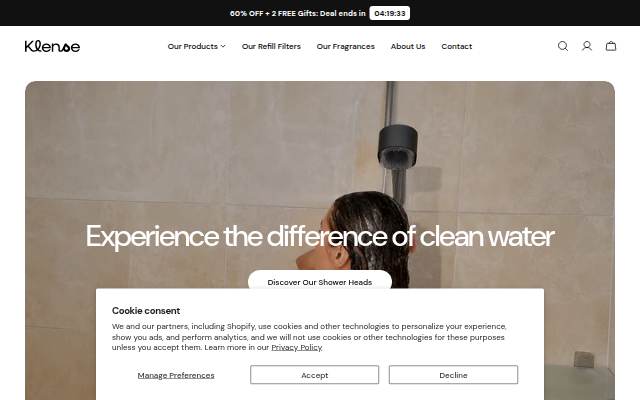 Klense storefront