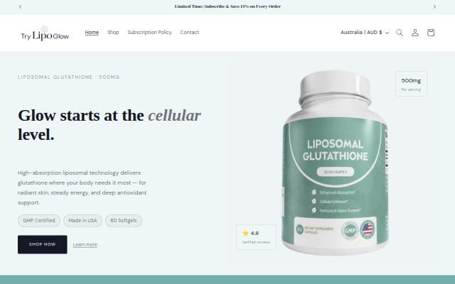 Liposomal storefront