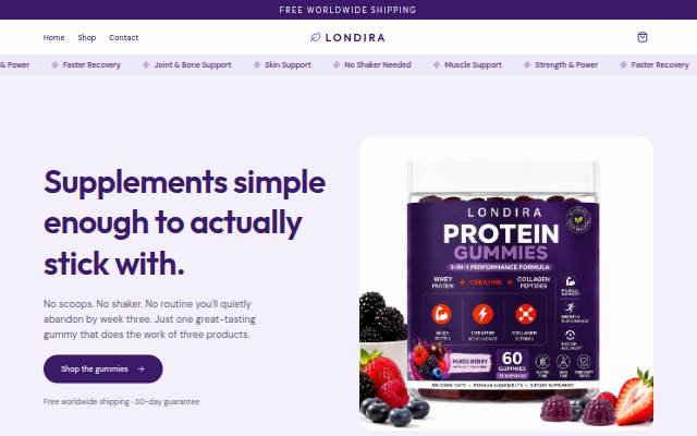 Londira — Simple Supplements That Actually Fit Your Day storefront