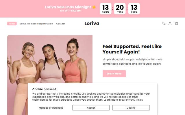 Loriva storefront