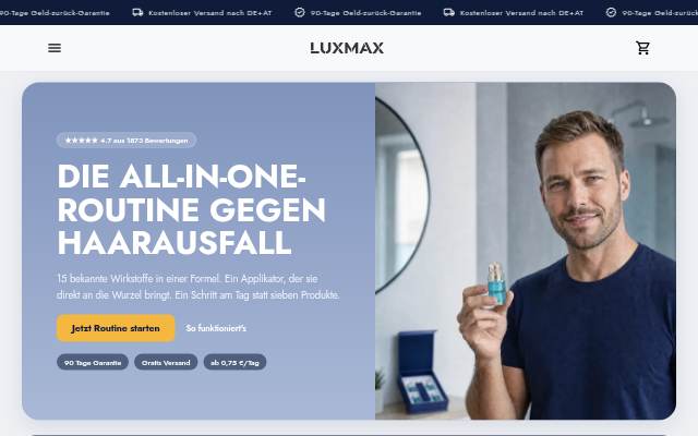 Startseite von LuxMax