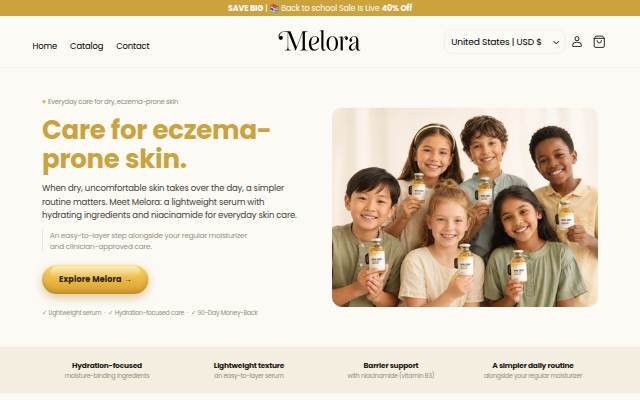 Melora storefront