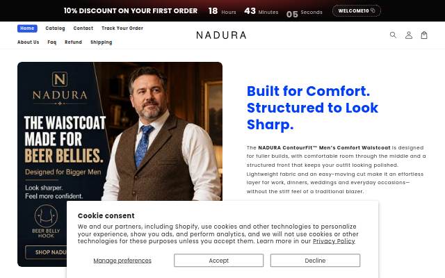 Nadura storefront
