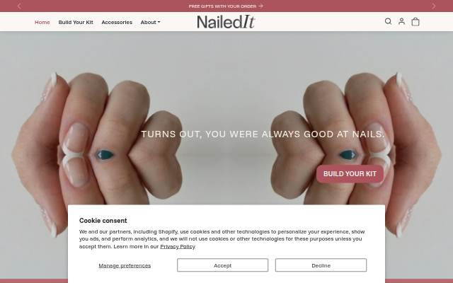 Nailed It storefront