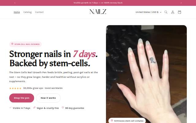 Nailz storefront