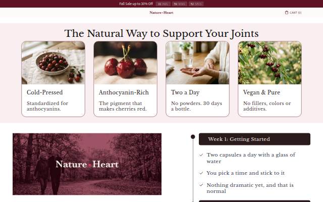 Startseite von TryNatureHeart