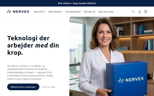 NERVEX storefront