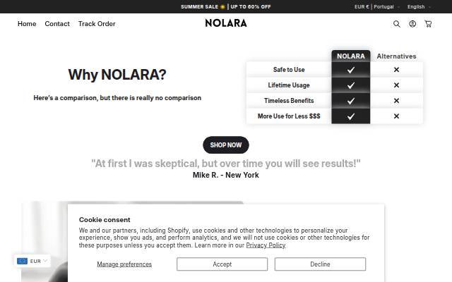 Nolara storefront