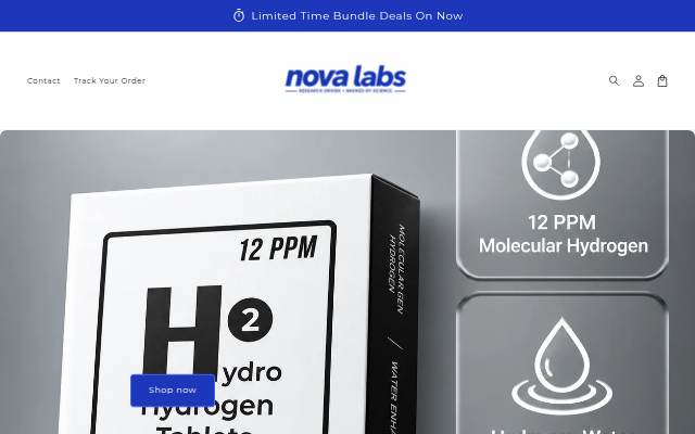 Startseite von Nova Labs