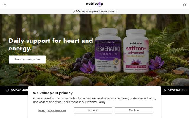 Startseite von Nutribella