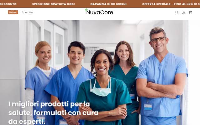 Nuvacore storefront