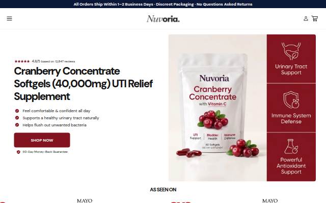 Nuvoria storefront