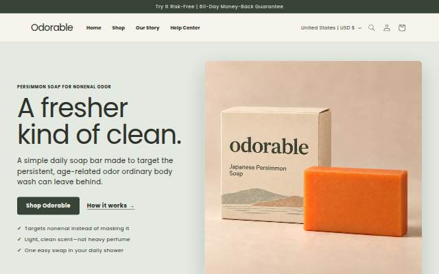 Odorable storefront