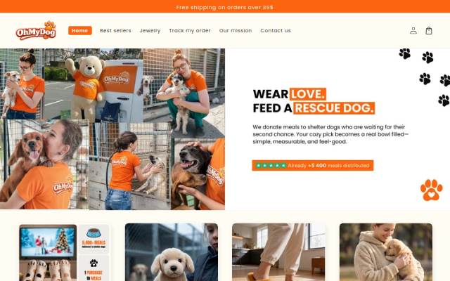 Startseite von Oh My Dog