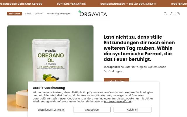 Orgavita storefront