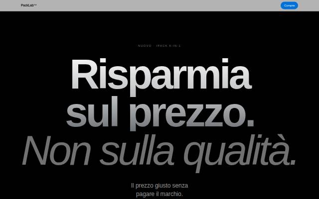 PackLab™ — Il setup definitivo. storefront