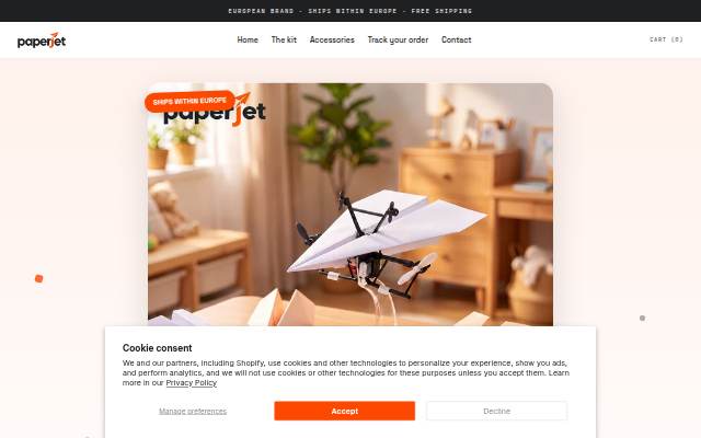 Escaparate de Paperjet Europe