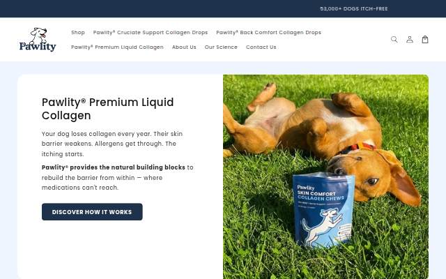 Pawlity US storefront