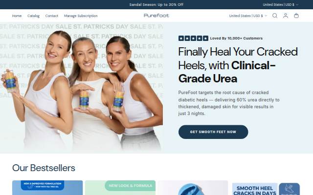 PureFoot storefront