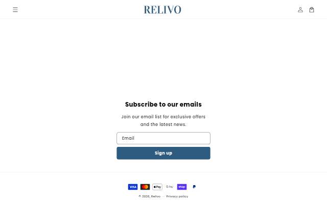 Relivo storefront