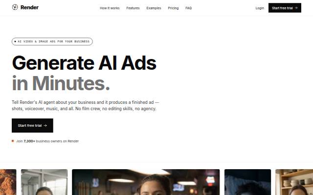Render - Create Winning Ads with AI storefront