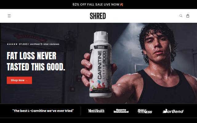Startseite von SHRED