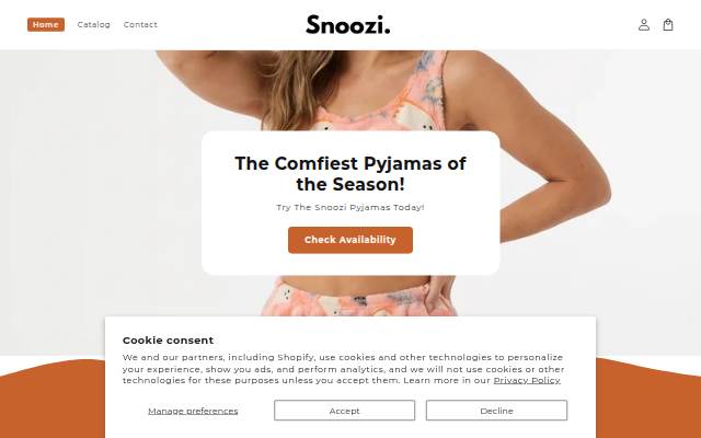 Snoozi storefront