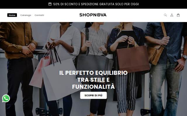 ShopNova storefront