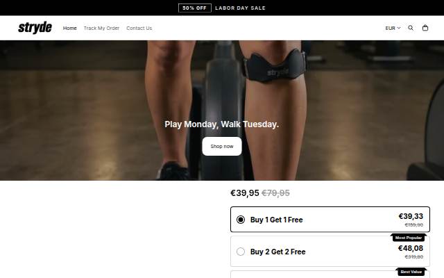 Stryde storefront
