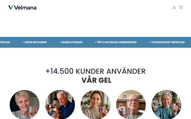Startseite von Velmana