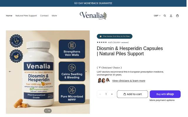Startseite von Venalia