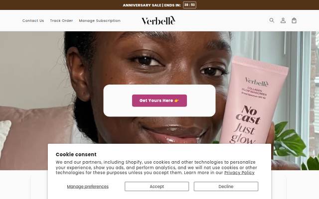 Verbelle storefront