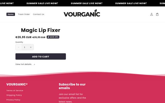 Startseite von VOURGANIC
