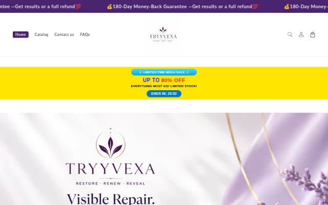 Tryyvexa storefront