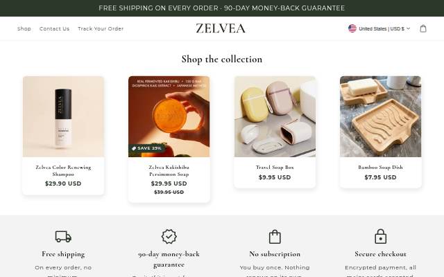 Zelvea storefront