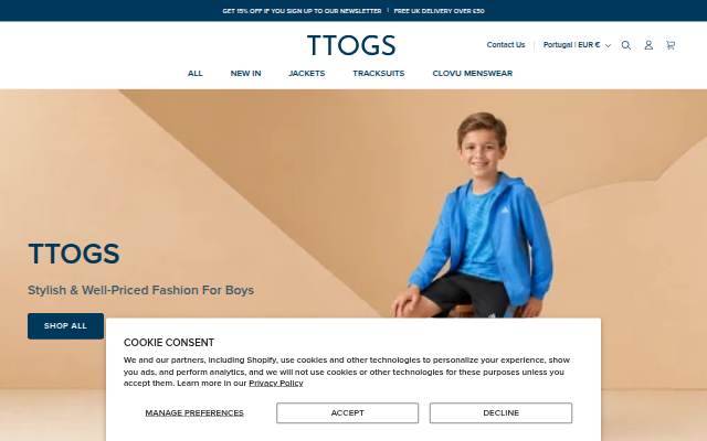 Vitrine de TTOGS