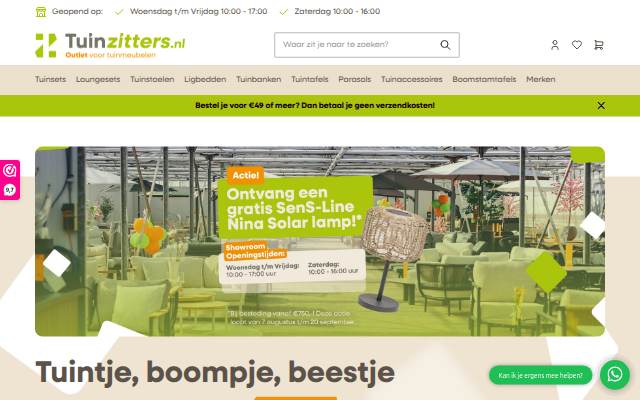 Tuinzitters storefront