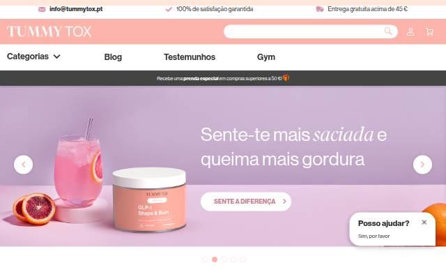 TummyTox Portugal storefront