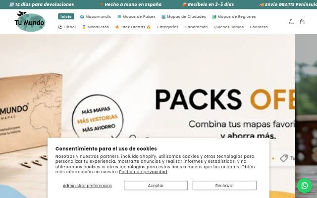 TU MUNDO MAPAS storefront