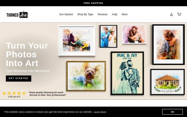 Turned Art storefront