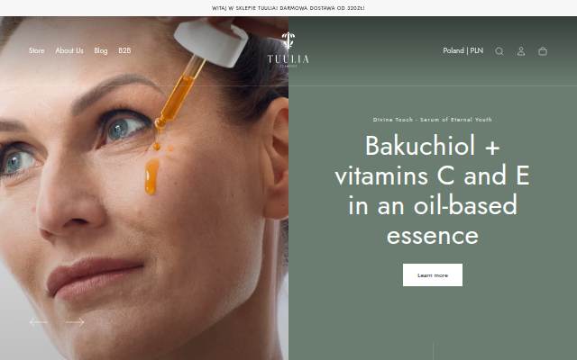 Tuulia Cosmetics storefront