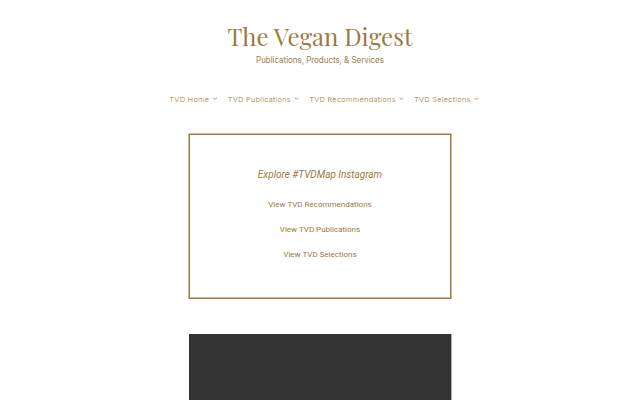 The Vegan Digest – Publications, Products, &amp; Services storefront