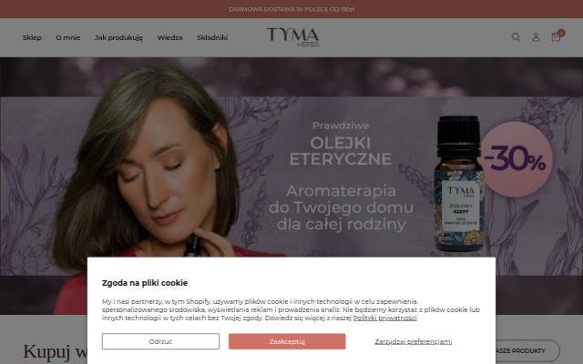 Tyma Herbs storefront